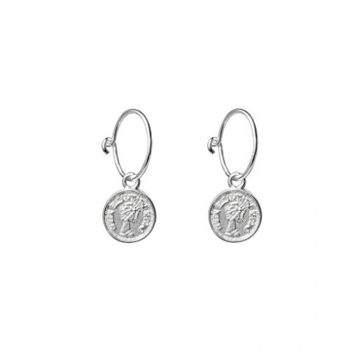 Silver Coin Earrings