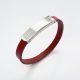 Leather Bracelet Red