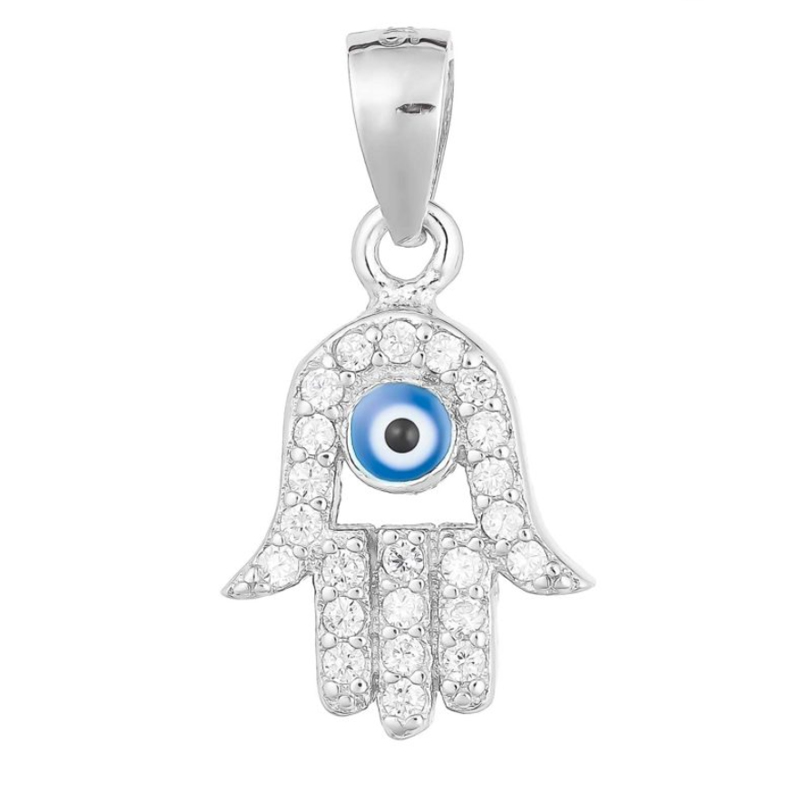 hand with eye pendant