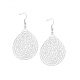 Stainless Steel Abstract Large Tear Drop Earrings