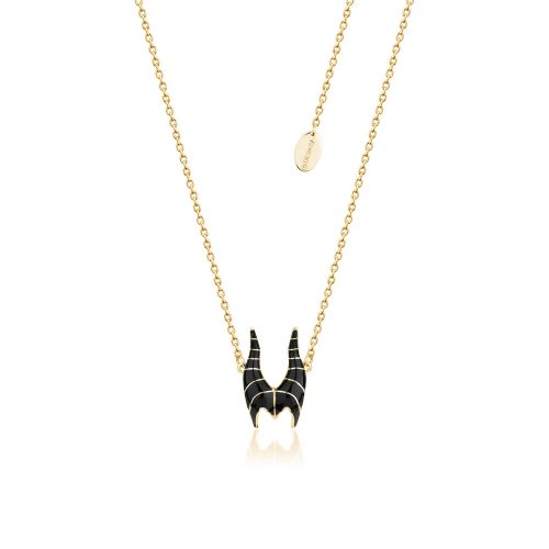 Princess Sleeping Beauty Maleficent Necklace Yellow Gold