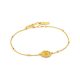 Gold Emblem Beaded Bracelet