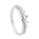 Sterling Silver CZ Graduated Stone Claw Set Ring