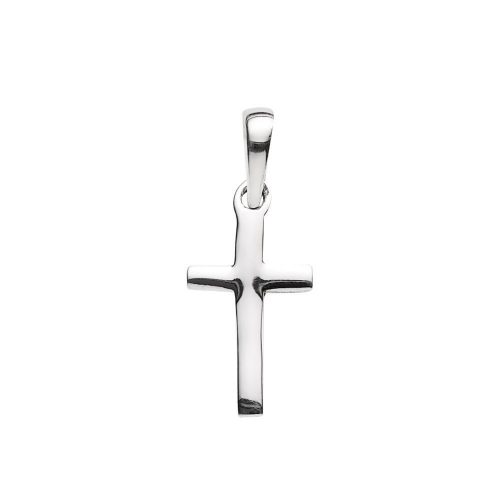 Silver Small Plain Cross Pendant