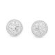 Rhodium Plated Silver Camille Stud Earrings