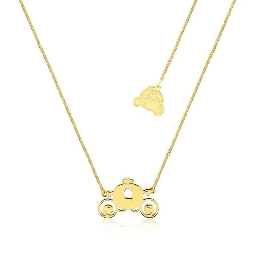 Pumpkin Carriage Necklace Yellow Gold