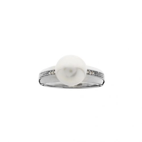 PIPER FRESHWATER PEARL RING ON SILVER BAND