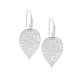 Stainless Steel Large Leaf Earrings