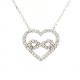 Infinity Love Heart Silver Necklace