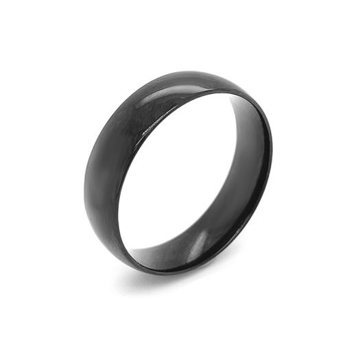 Stainless Steel High Glossy Black Ring