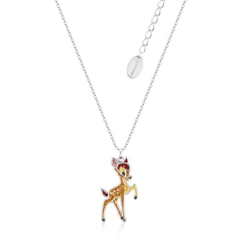Bambi Crystal Necklace White Gold