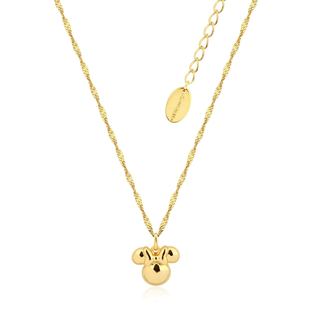 Minnie Mouse Necklace Yellow gold