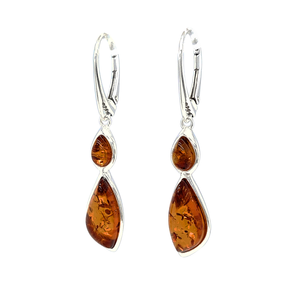 Genuine Baltic Amber Earrings 518