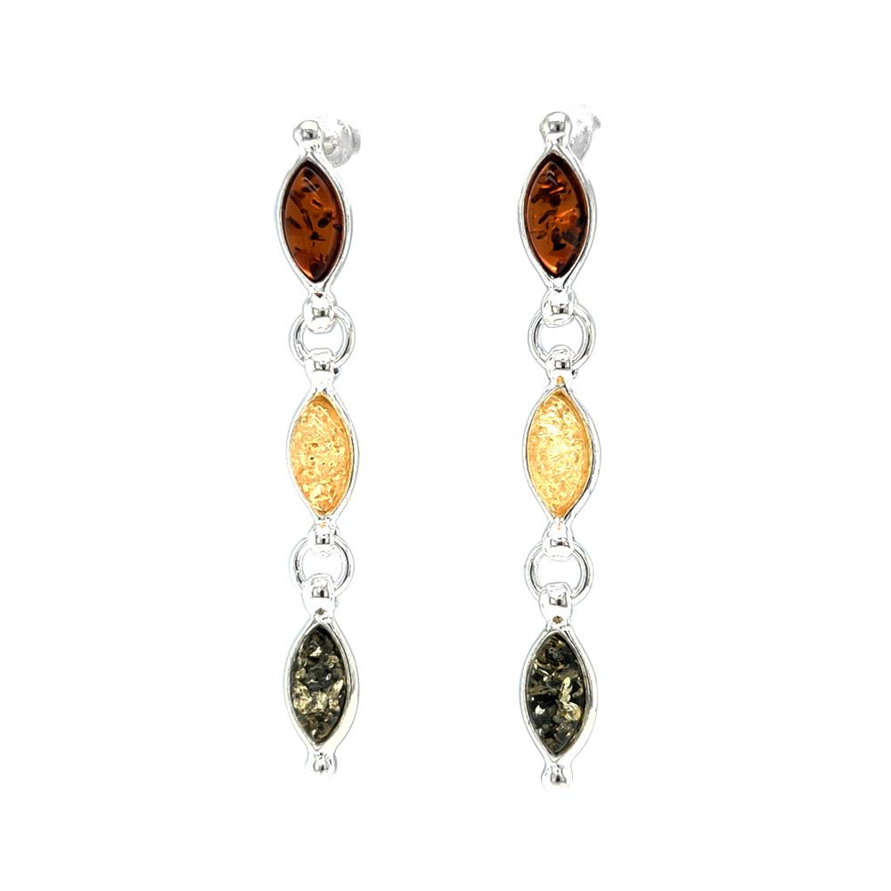 Genuine Baltic Amber Earrings 524