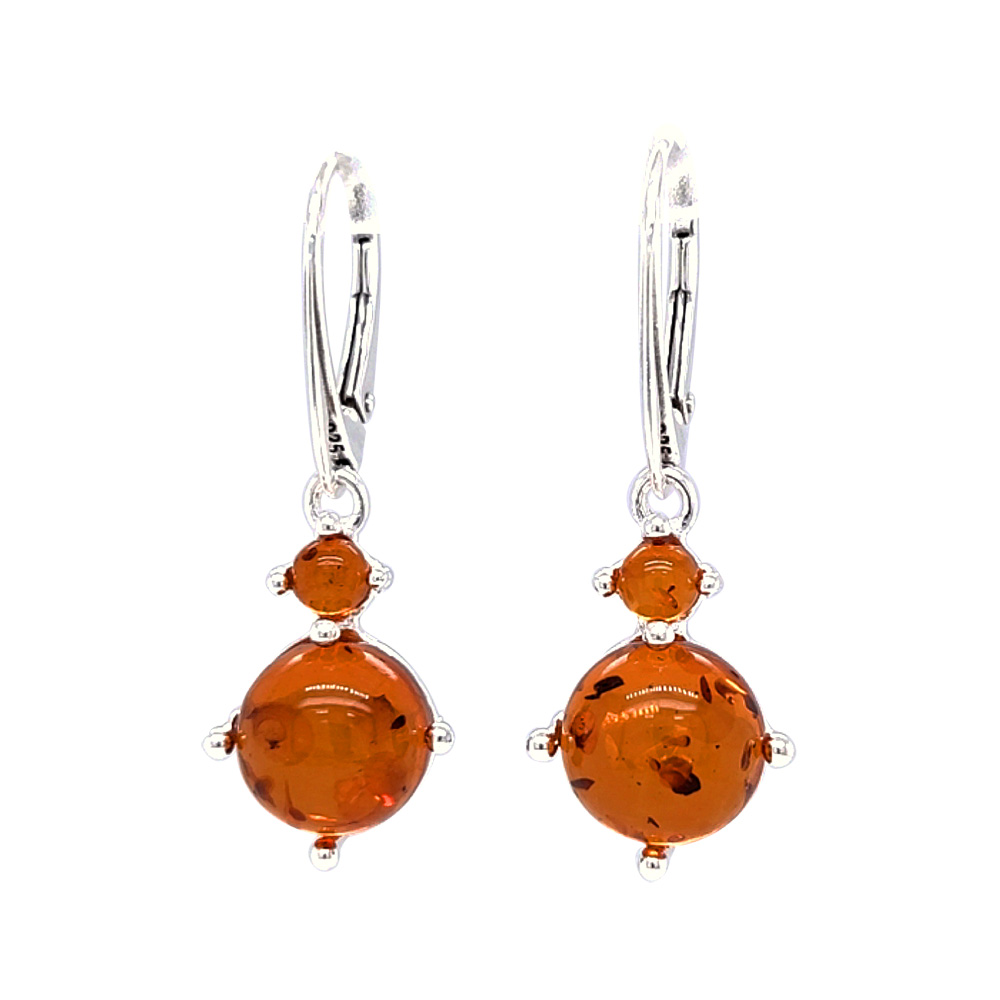Genuine Baltic Amber Earrings 529