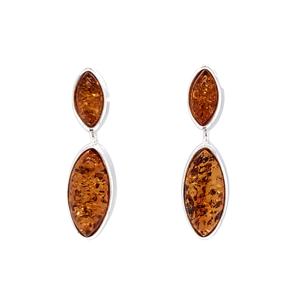 Genuine Baltic Amber Earrings 531