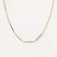 Bar Chain Necklace Yellow Gold