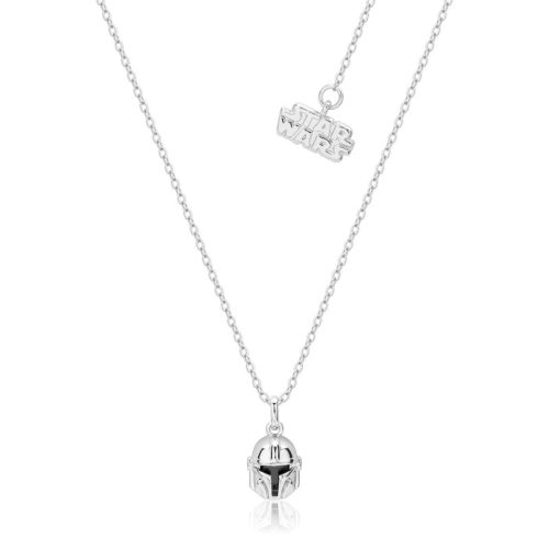 Precious Metal Star Wars The Mandalorian Crystal Helmet Necklace