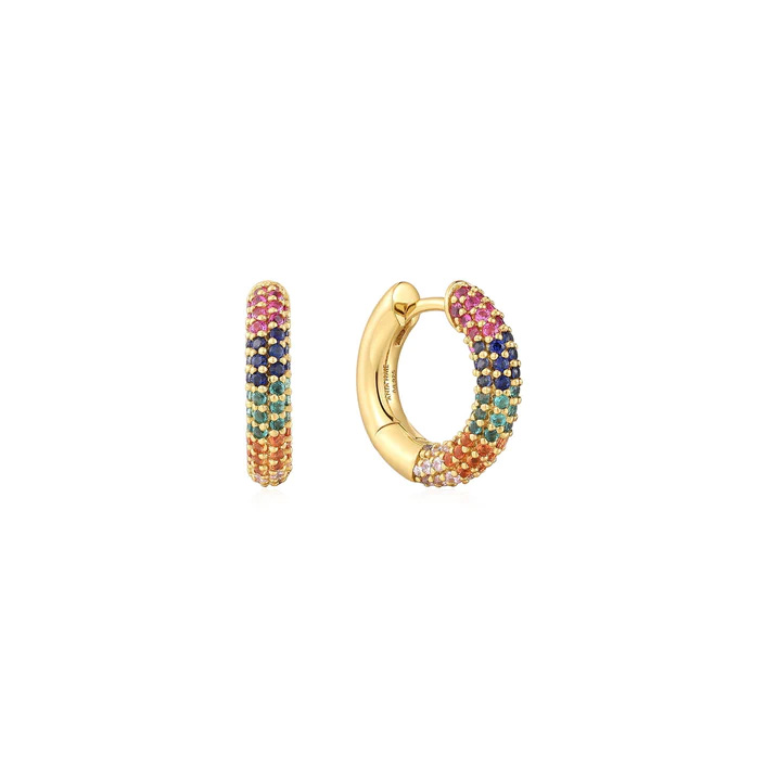 Ania Haie Gold Rainbow Huggie Hoop Earrings