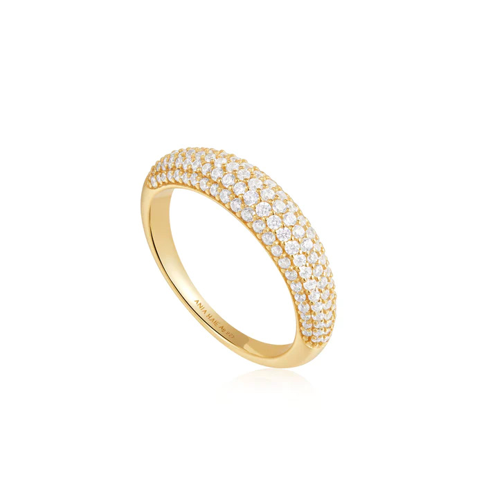 Gold Pave Dome Ring