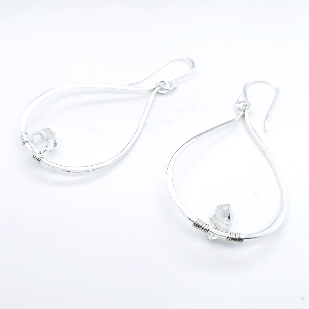 Herkimer Diamond Sterling Silver Earrings