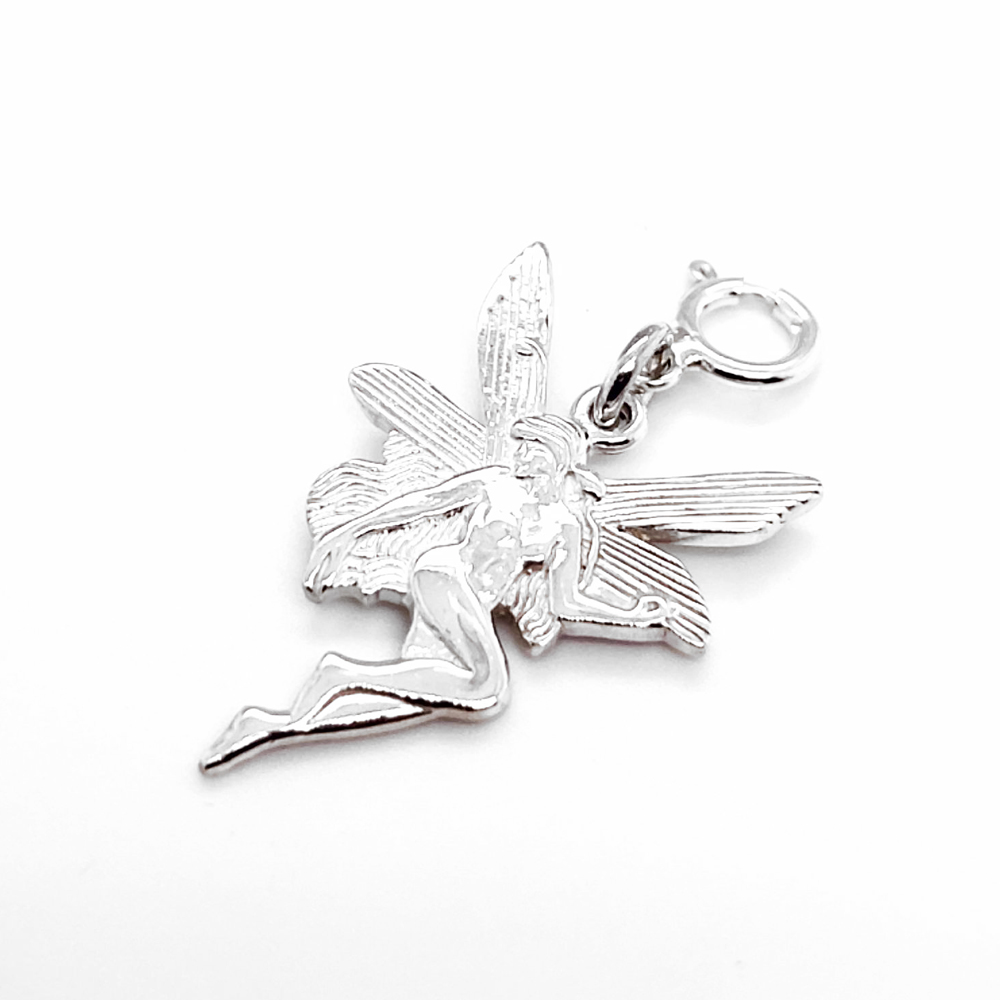 Silver Fairy Angel Pendant or Charm