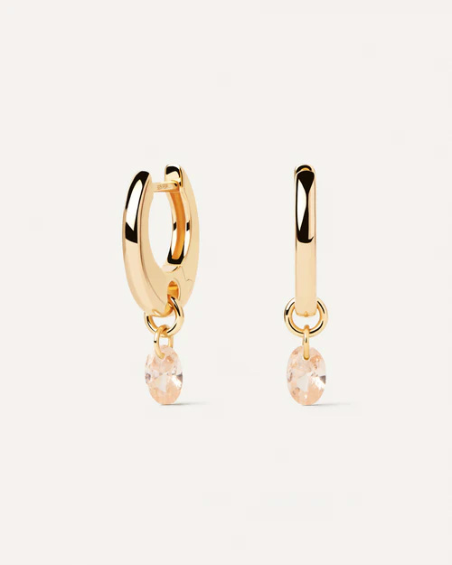 PEACH LILY HOOPS