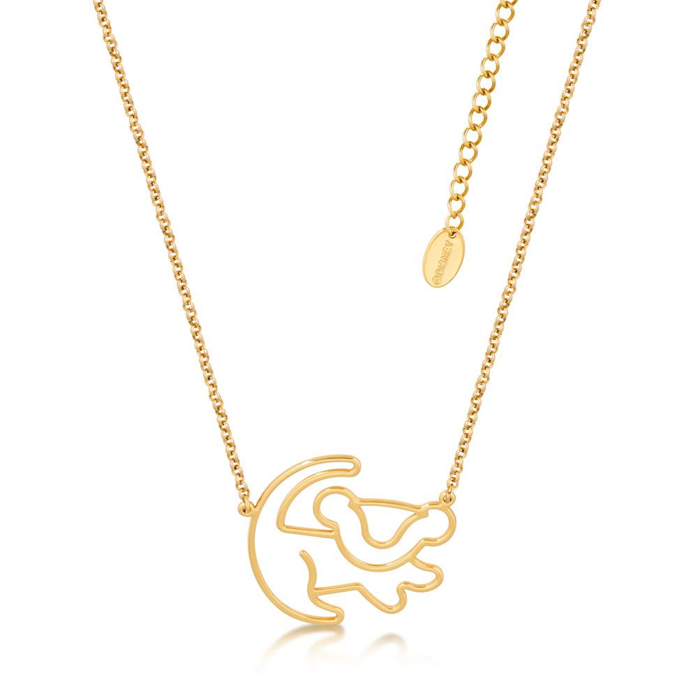 The Lion King Simba Out Line Necklace