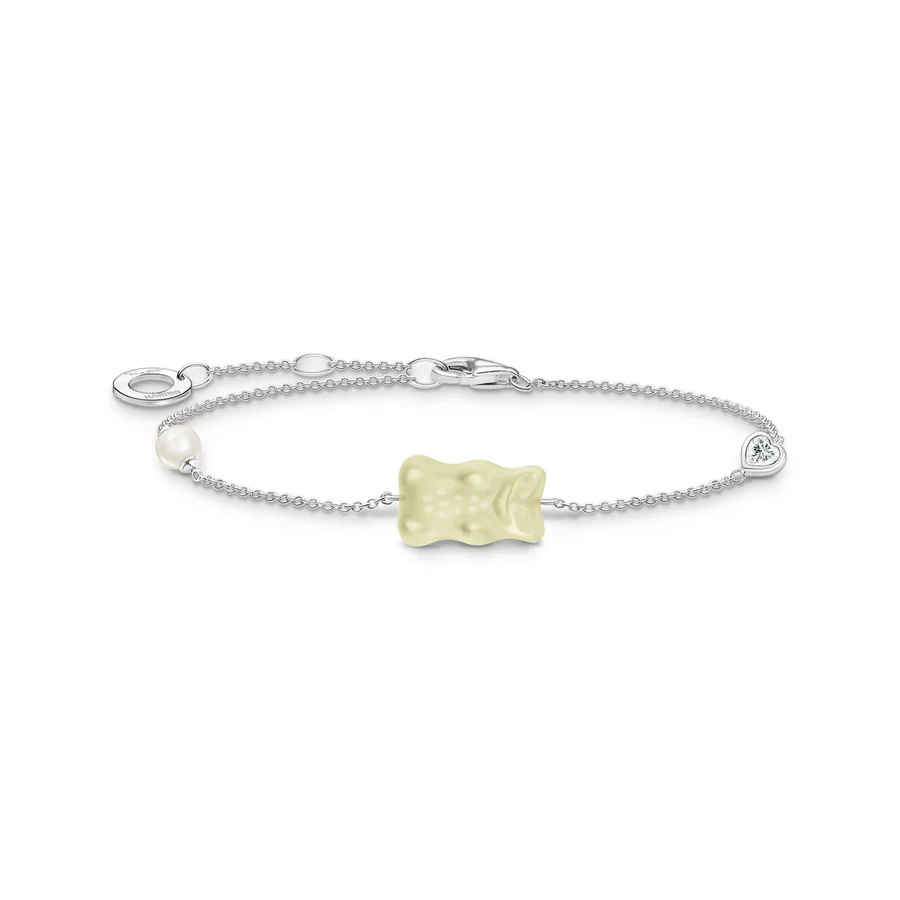 Silver Bracelet Pineapple White Goldbear