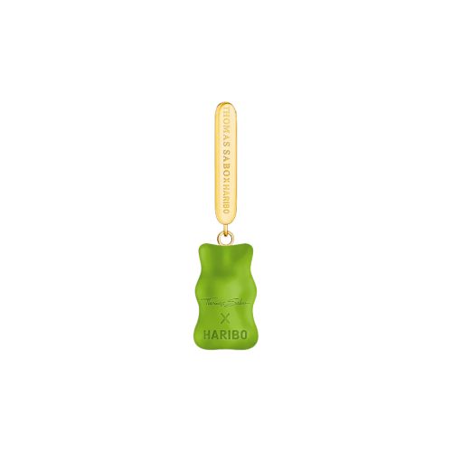 Large Single Gold-plated Creole Apple Green Goldbear