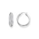 Hoop Earrings Intertwined Design Silver