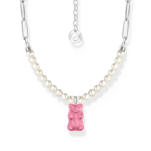 Link necklace with Goldbear Pink