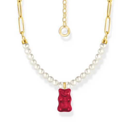 Gold-plated Link necklace Strawberry Red Goldbear