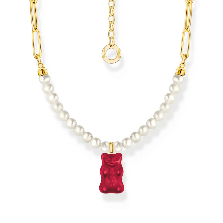 Gold-plated Link necklace Strawberry Red Goldbear