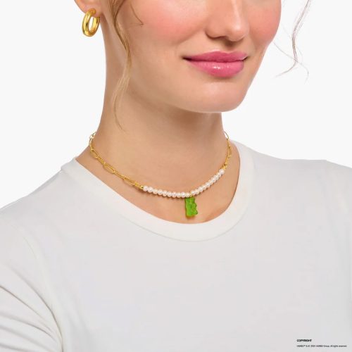 Gold-plated Link necklace Apple Green Goldbear