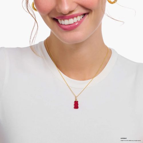 Gold-plated Necklace Strawberry Red Goldbear