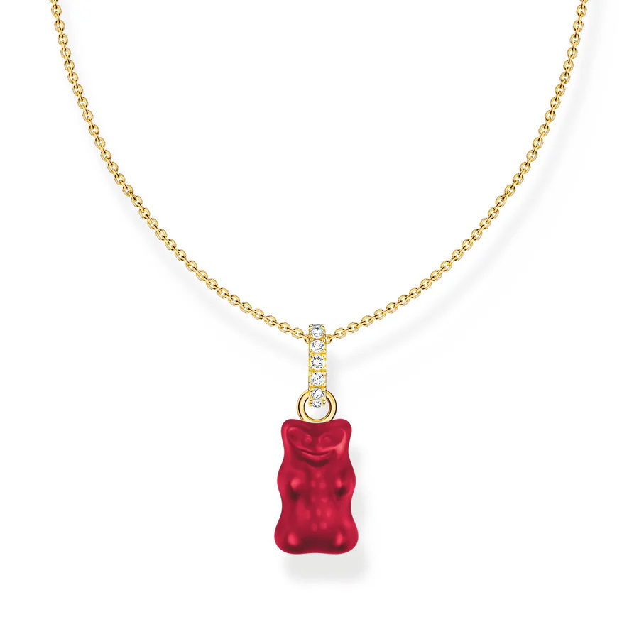 Gold-plated Necklace Strawberry Red Goldbear