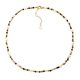 Tourmaline with Pearls Stainless Steel Necklace