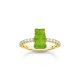 Gold-plated Ring with Apple Green Goldbear