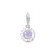 Silver Member Charm Violet Coin