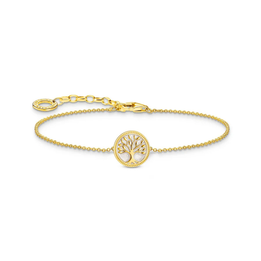 Bracelet with Tree of Love Pendant Gold