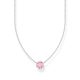 Necklace with Pink Zirconia Pendant