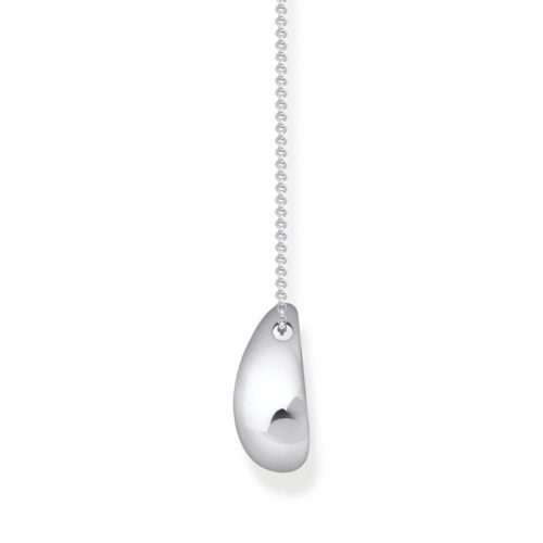 Necklace with Pendant Drop-shape Silver