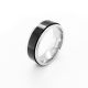 Stainless Steel Black Spinning Ring