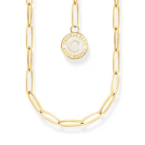 Member Charm necklace with Charmista Disc Gold