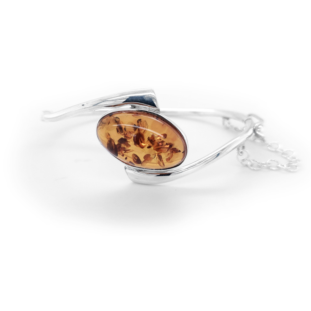 Genuine Baltic Amber Bangle 708